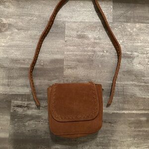 American Eagle Suede Purse Needs Help!